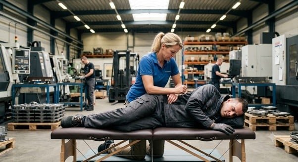 Gerichte rugtherapie bij acute uitstralingspijn naar de benen tijdens het tillen